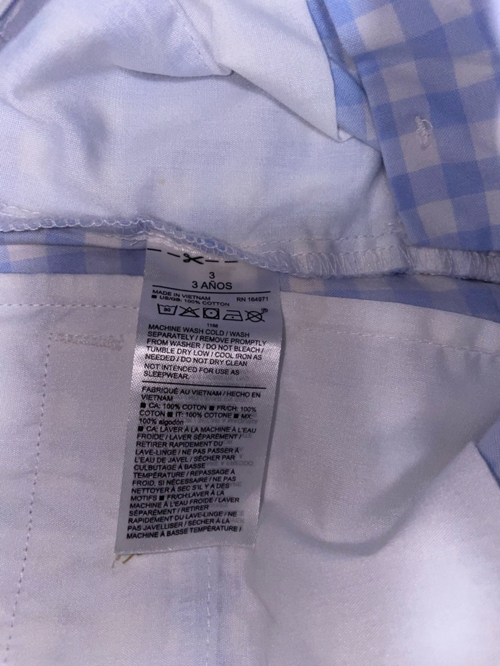 Kids Gingham Shorts - Picture 5 of 9